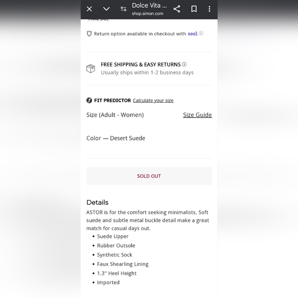 New!! Dolce Vita Astor Plush Flats size 7. No box. - Picture 7 of 7